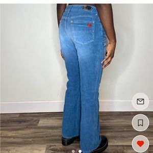 Let me b. Rider’s by LEE blue denim corduroy jeans